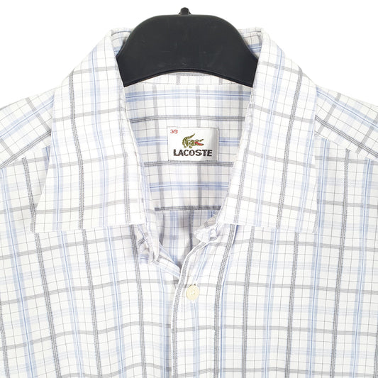 Mens Blue Lacoste Long Sleeve Shirt