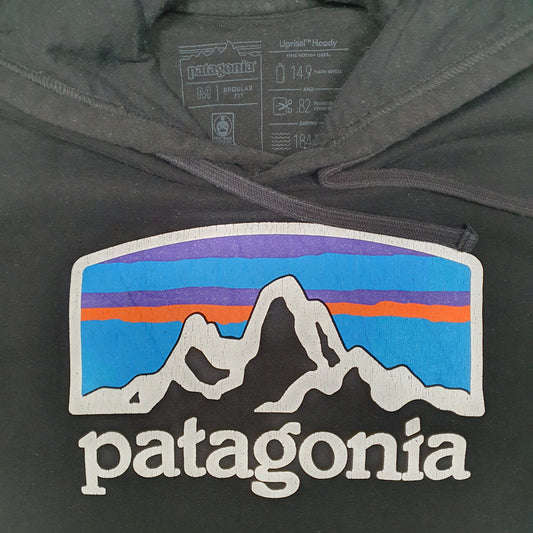 Mens Black Patagonia Hoodie Jumper