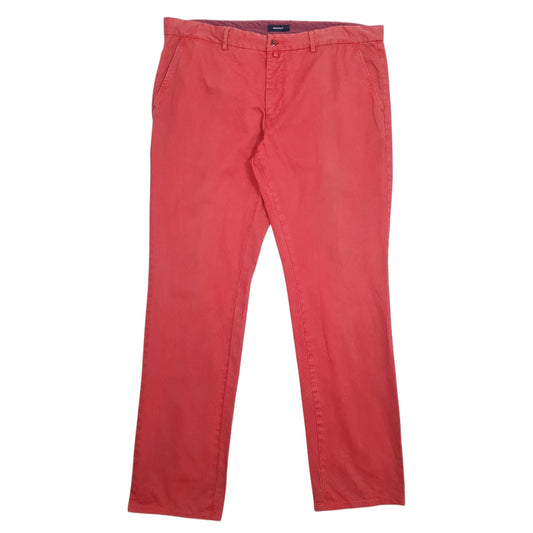 Mens Red Gant Chino Trousers