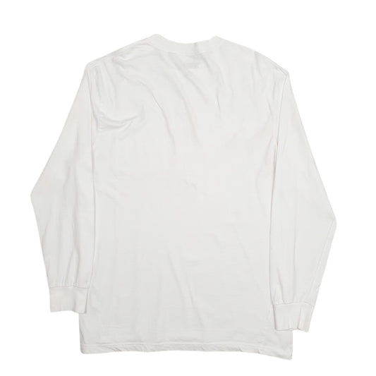 Mens White Dickies Long Sleeve T Shirt