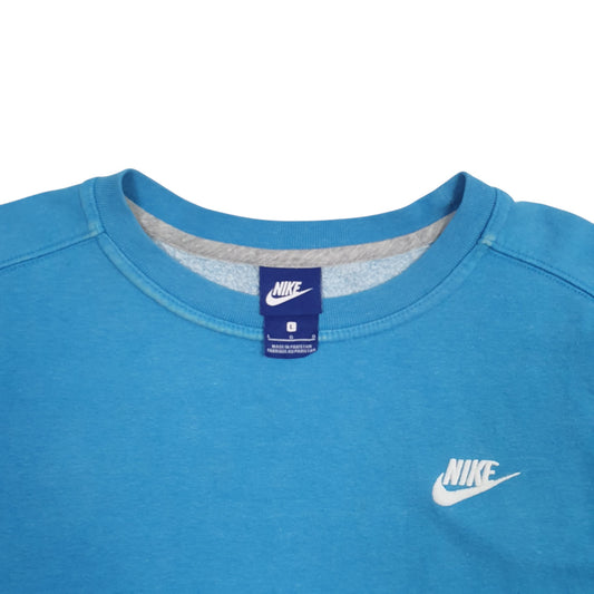 Womens Blue Nike Crewneck Jumper