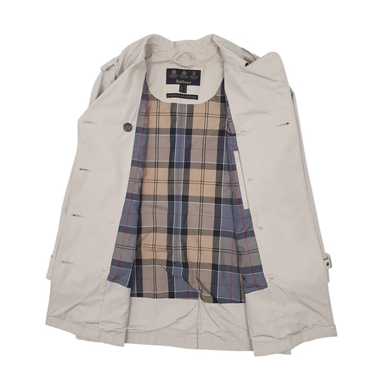 Womens Cream Barbour Valerie Cotton Touch Coat