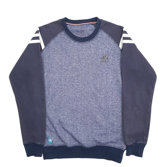 Mens Blue Adidas Crewneck Jumper
