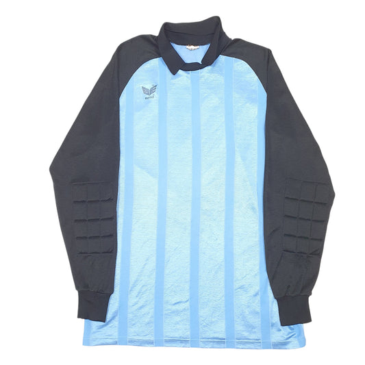 Mens Blue Erima Football Active Long Sleeve T Shirt