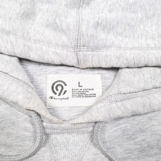 Mens Grey Champion C9 Hoodie Jumper