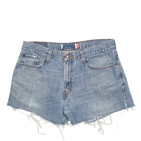 Womens Blue Levis Denim Shorts
