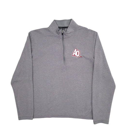Womens Grey Adidas AQ Quarter Zip Jumper