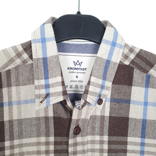 Mens Brown Kronstadt Long Sleeve Shirt