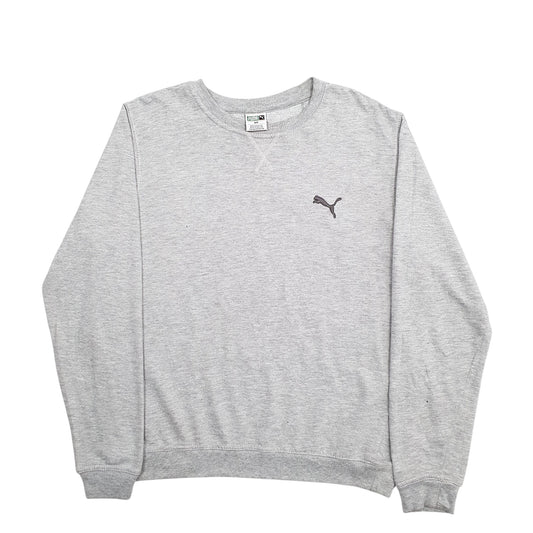 Womens Grey Puma Crewneck Jumper