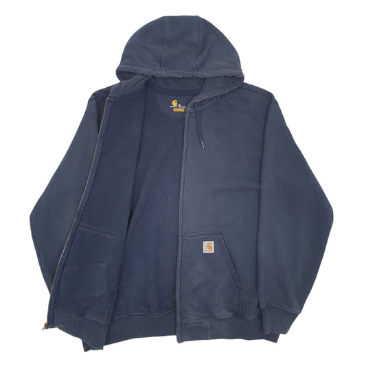 Mens Navy Carhartt Full Zip Jumper