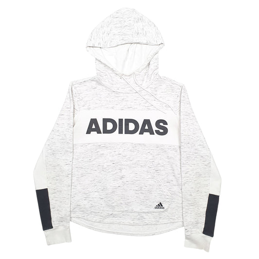 Womens Grey Adidas Hoodie Jumper