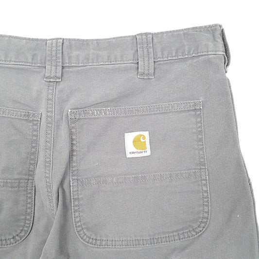 Mens Grey Carhartt Workwear Relaxed Fit Carpenter Shorts