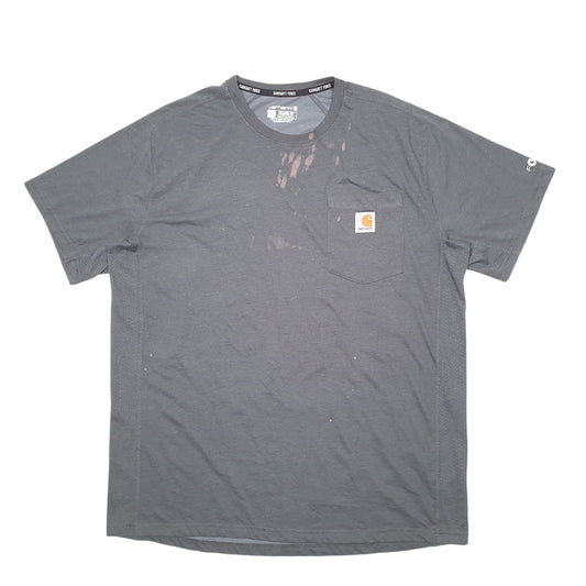 Mens Grey Carhartt Relaxed Short Sleeve T Shirt