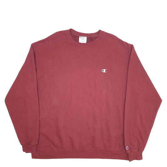 Mens Burgundy Champion Crewneck Jumper