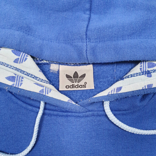 Mens Blue Adidas Hoodie Jumper