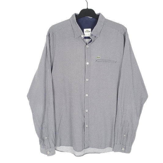 Mens Navy Lacoste Planes Long Sleeve Shirt