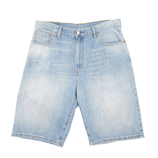 Mens Blue Levis Denim Jeans Jorts 569 Baggy Denim Shorts