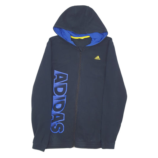 Mens Black Adidas Full Zip Jumper