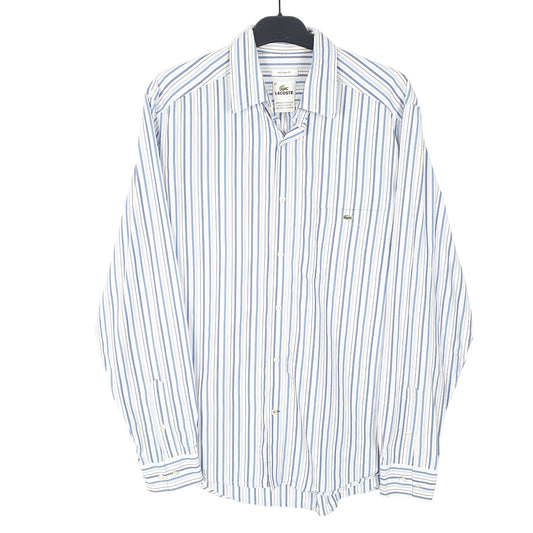 Mens Blue Lacoste Modern Long Sleeve Shirt