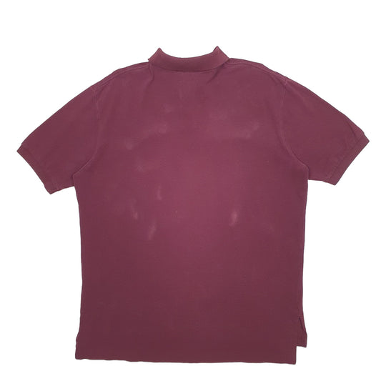 Mens Burgundy Polo Ralph Lauren Short Sleeve Polo Shirt