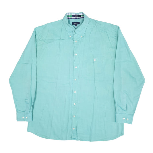 Mens Blue GANT Oxford Long Sleeve Shirt