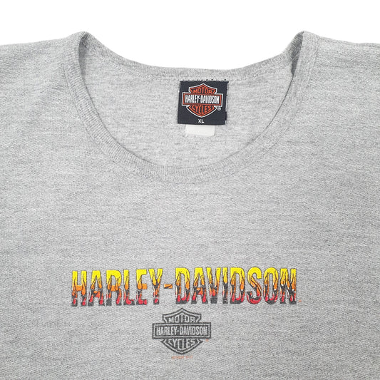 Womens Grey Harley Davidson Crewneck Jumper