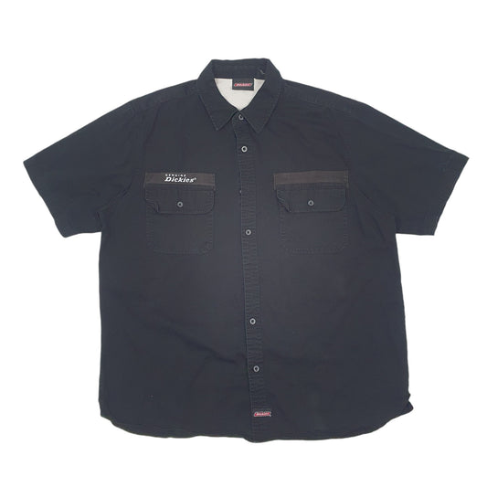 Mens Black Dickies Workwear Short Sleeve Shirt