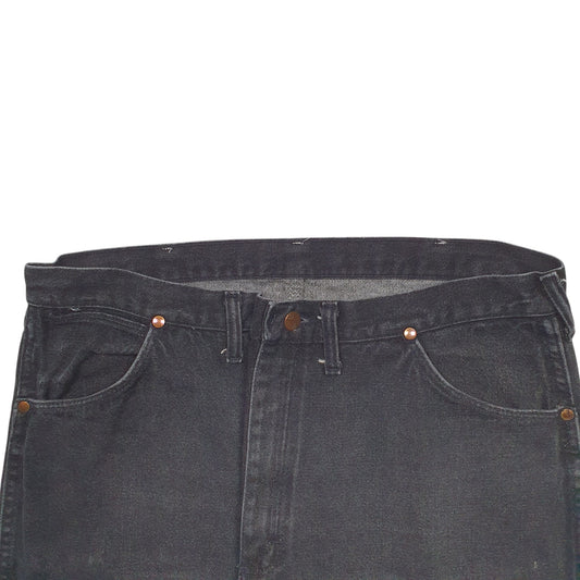 Mens Black Wrangler Casual JeansW38 L32