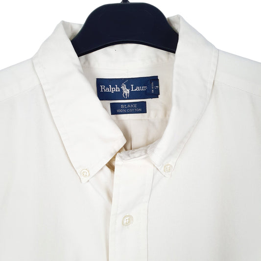 Mens Cream Ralph Lauren Long Sleeve Shirt