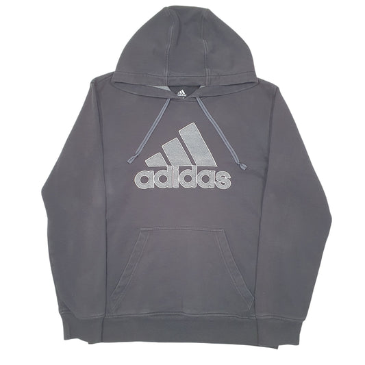 Mens Black Adidas Spellout Hoodie Jumper