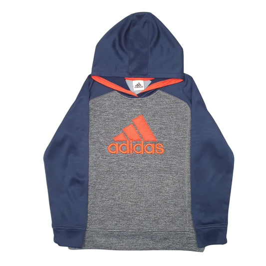 Womens Grey Adidas Active Workout Gym Hoodie Jumper