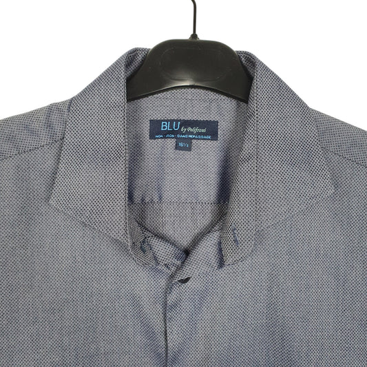 Mens Navy BLU By Polifroni Long Sleeve Shirt