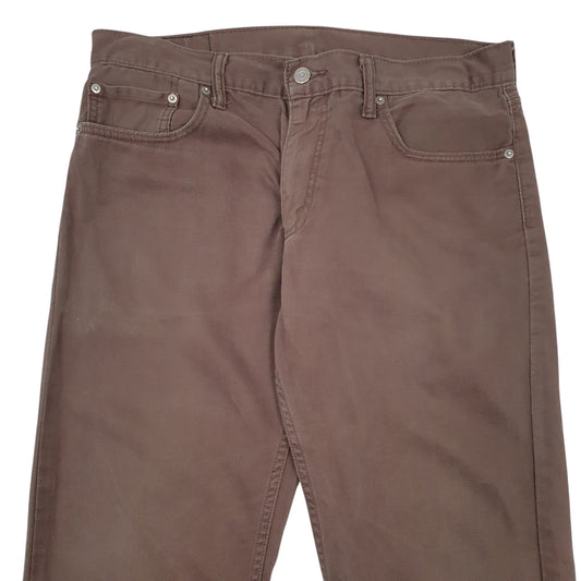 Mens Brown Levis 514 JeansW34 L32