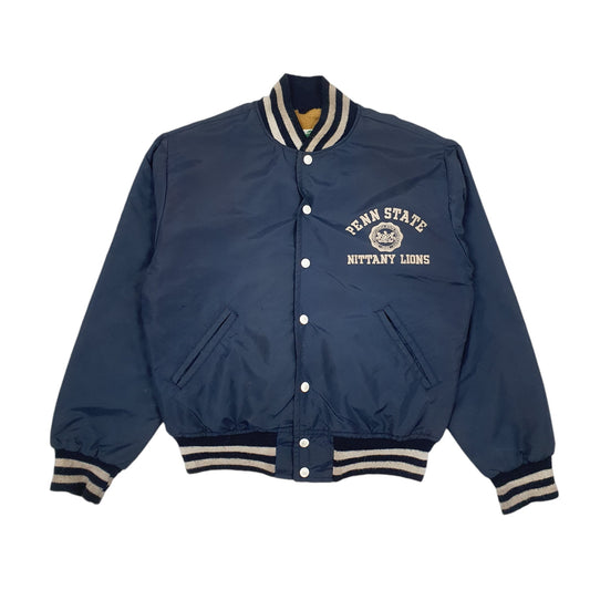 Mens Navy Maple Penn State Nittany Lions Vintage 80s Coat