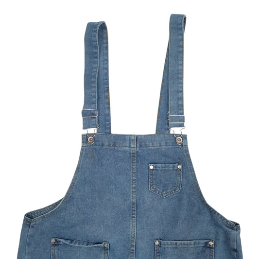 Mens Blue Unbranded Dungaree Trousers