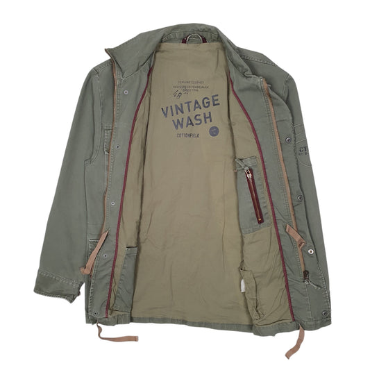 Mens Khaki Cottonfield Field Barn Coat