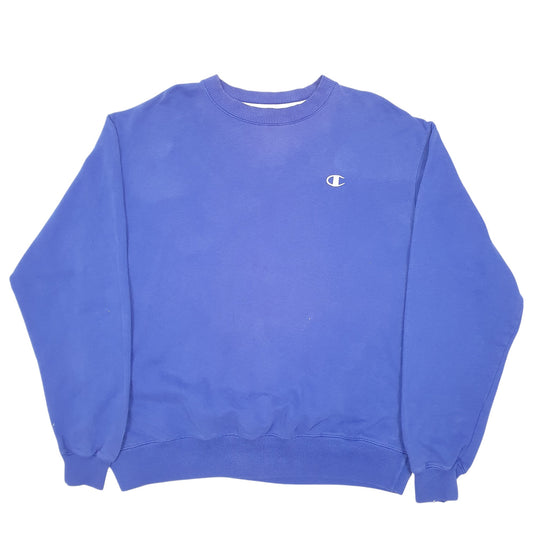 Mens Blue Champion Crewneck Jumper