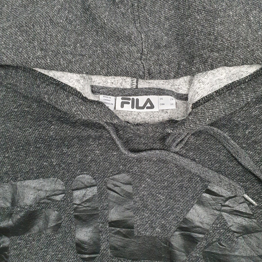 Womens Grey Fila Hoodie Jumper