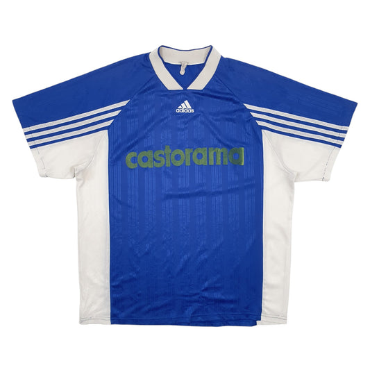 Mens Blue Adidas Vintage Short Sleeve T Shirt