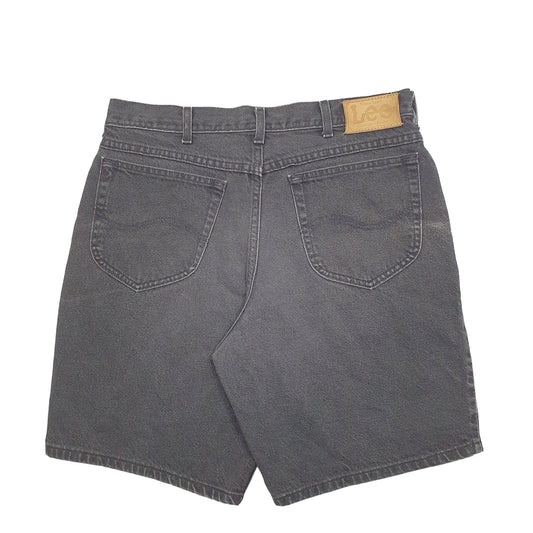 Mens Black Lee Denim Shorts