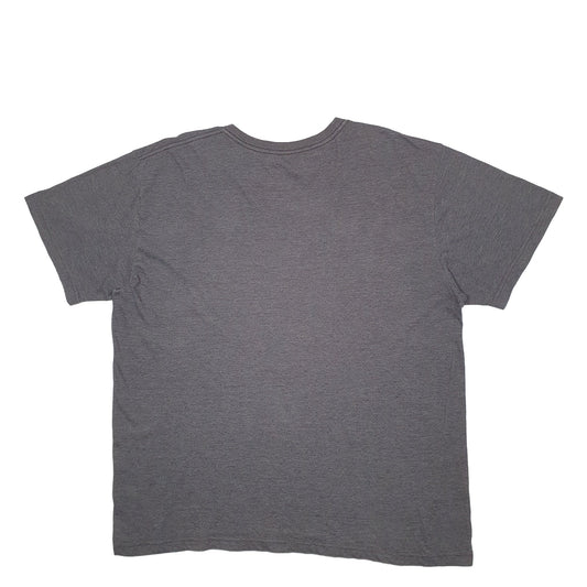 Mens Grey Adidas Spellout Short Sleeve T Shirt