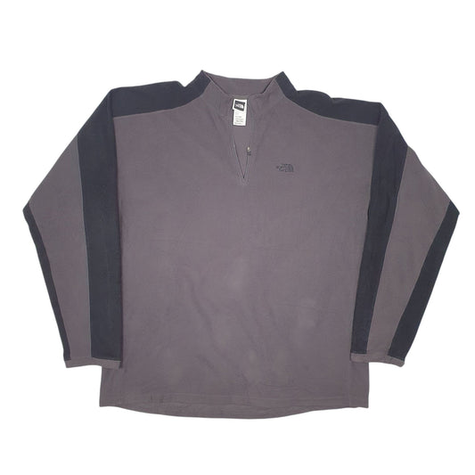Mens Grey The North Face Quarter Zip Jumper