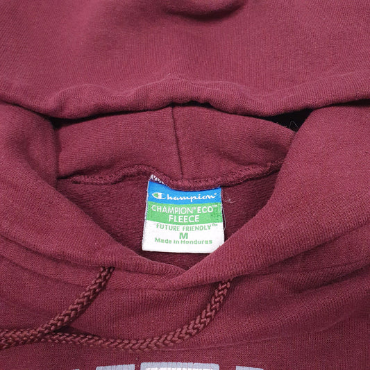 Mens Burgundy Champion Montana University Grizzlies USA Hoodie Jumper