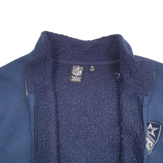 Mens Navy NFL Cowboys Dallas Football Full Zip Jumper
