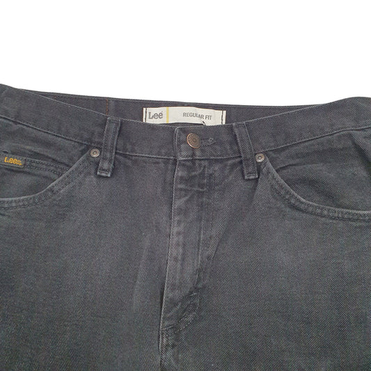 Mens Black Lee Casual JeansW33 L30