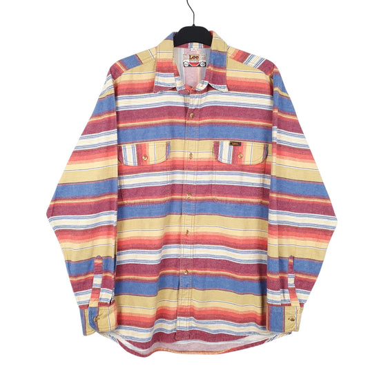 Mens Burgundy Lee Vintage Chamois Overshirt Shacket Long Sleeve Shirt