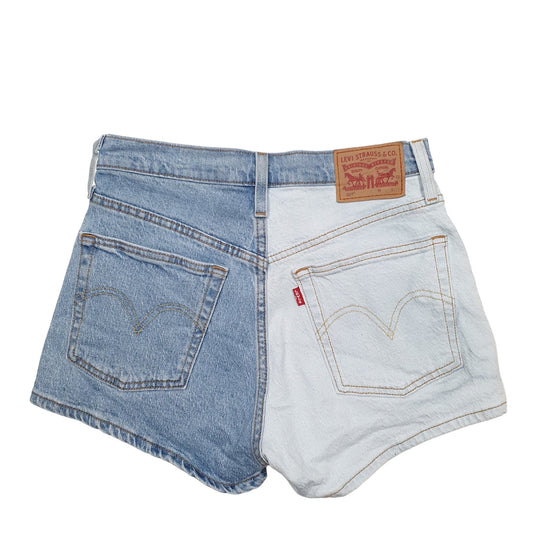 Womens Blue Levis 501 Denim Jorts Denim Shorts