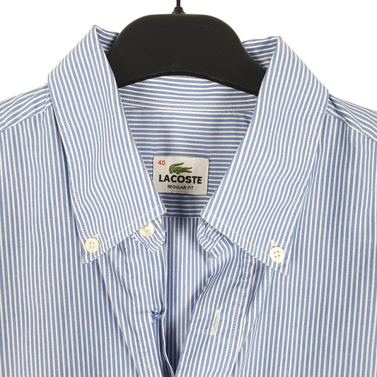 Mens Blue Lacoste Long Sleeve Shirt