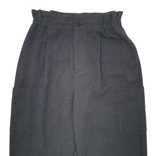 Womens Grey Zara Pleated Jogger Trousers