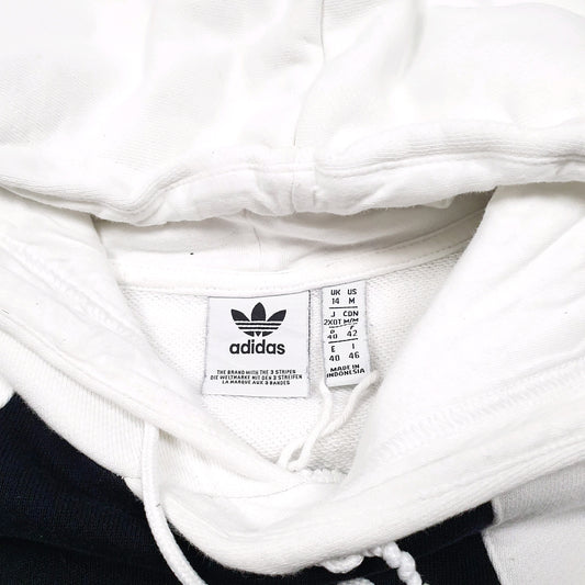 Womens White Adidas Hoodie Jumper